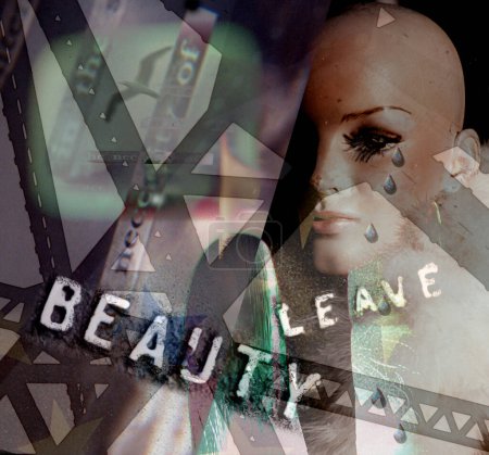 Photo for Composite image concept illustration of Leave the Beauty - Royalty Free Image