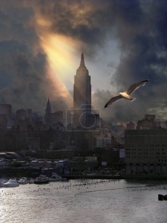 Téléchargez les photos : Illustration de concept d'image composite de New York - en image libre de droit