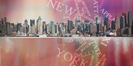 Téléchargez les photos : Bâtiments NYC, image colorée - en image libre de droit
