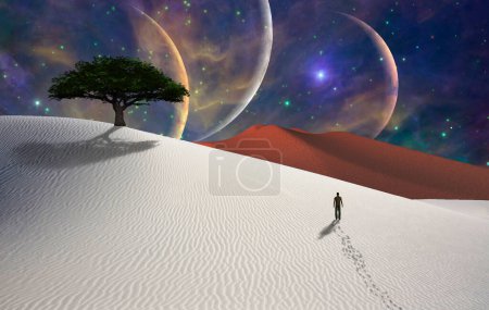 Téléchargez les photos : Alien Planet, illustration abstraite conceptuelle - en image libre de droit