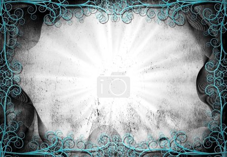 Photo for Curly Frame, conceptual abstract illustration - Royalty Free Image