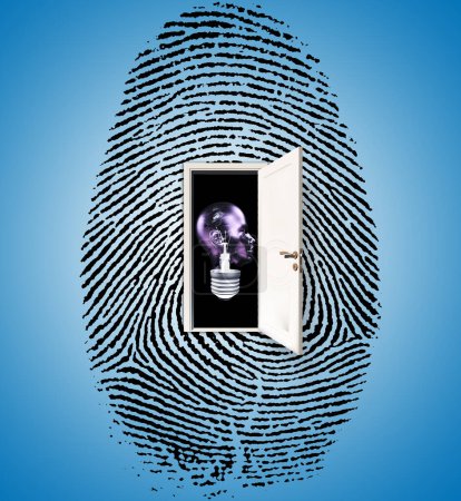 Photo for Concept of Fingerprint banner illustration - Royalty Free Image