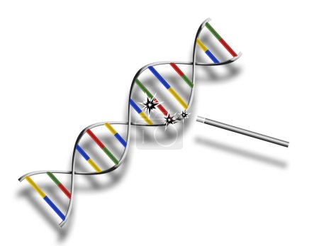 Téléchargez les photos : Modification ADN, illustration conceptuelle abstraite - en image libre de droit