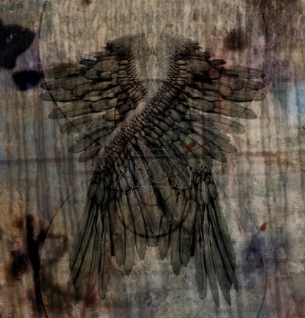 Foto de Surrealista ilustración abstracta de alas de ángeles - Imagen libre de derechos