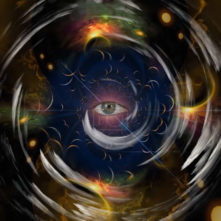 Photo for All seeing eye, abstract conceptual illustration - Royalty Free Image