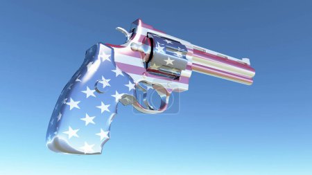 Photo for Abstract concept illustration of USA gun - Royalty Free Image