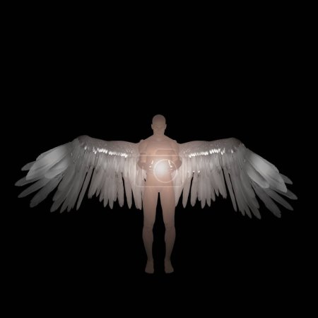 Photo for Angel, conceptual abstract illustration - Royalty Free Image