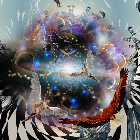 Photo for Vortex of Life, conceptual abstract illustration - Royalty Free Image
