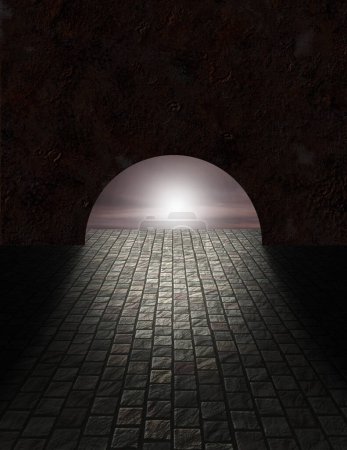 Foto de "Luz al final del túnel" - Imagen libre de derechos