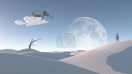 Photo for Surreal landscape, conceptual abstract illustration - Royalty Free Image