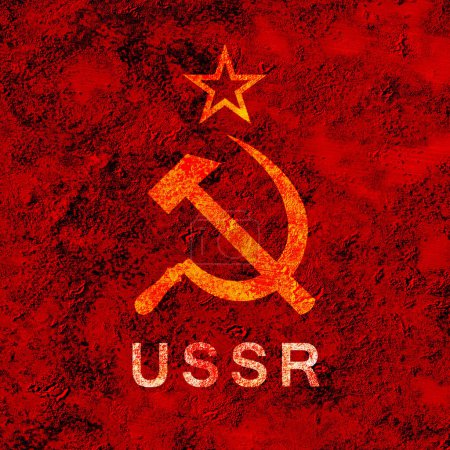 Téléchargez les photos : Symbole de l'URSS, image colorée - en image libre de droit