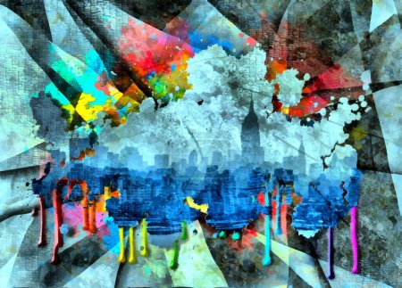 Photo for New York, conceptual abstract illustration - Royalty Free Image