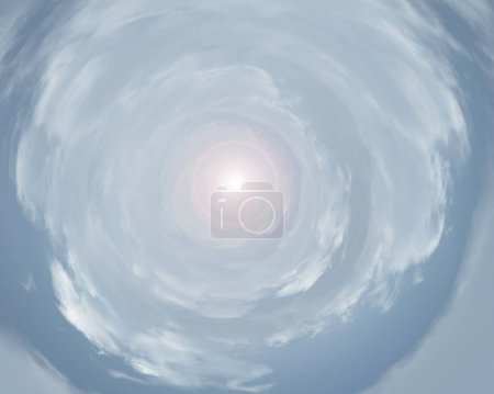 Foto de Túnel de nubes, ilustración abstracta conceptual - Imagen libre de derechos