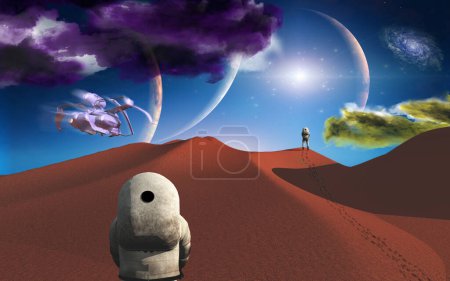 Photo for Space journey, conceptual abstract illustration - Royalty Free Image