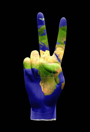 Photo for Abstract concept illustration of Africa Peace Sign - Royalty Free Image
