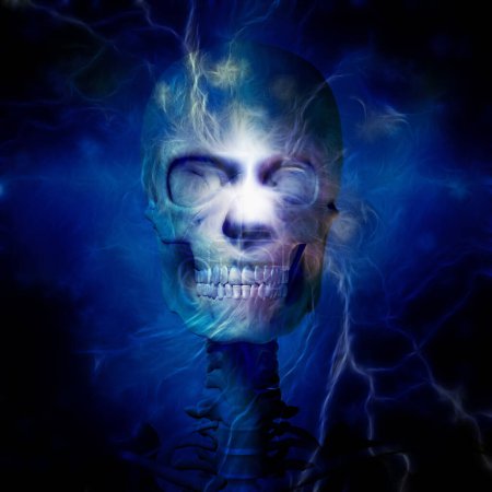 Photo for Skull Design, conceptual abstract illustration - Royalty Free Image