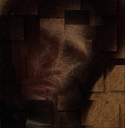 Foto de La cara del hombre se parece a Icono - Imagen libre de derechos