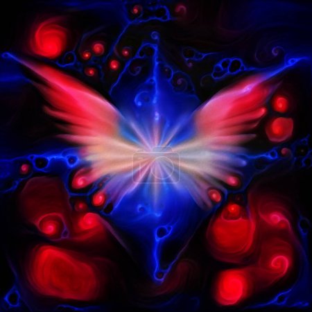 Téléchargez les photos : Angel star, image colorée - en image libre de droit