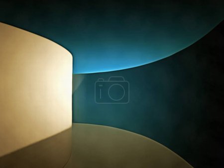 Photo for Curved surfaces abstract background - Royalty Free Image