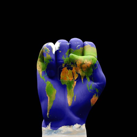 Photo for Earth Fist conceptual image - Royalty Free Image