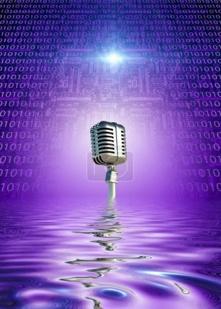 Photo for Classic Microphone conceptual image - Royalty Free Image