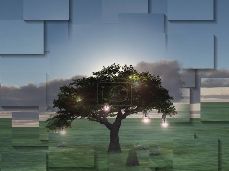 Photo for Tree of knowledge conceptual image - Royalty Free Image