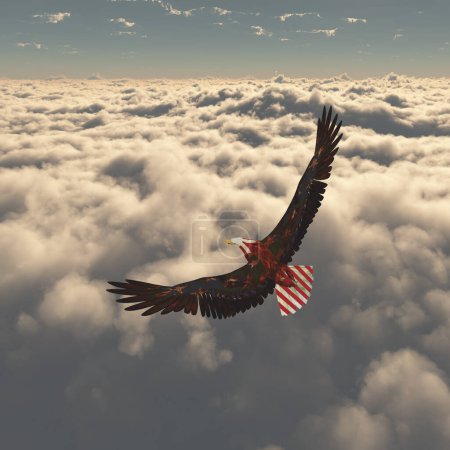 Téléchargez les photos : Aigle volant dans le ciel - en image libre de droit