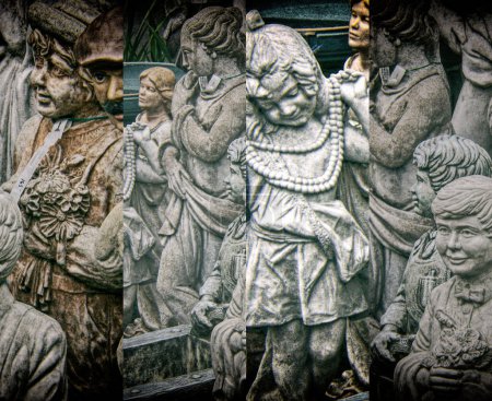 Téléchargez les photos : Ensemble de sculptures en pierre - en image libre de droit