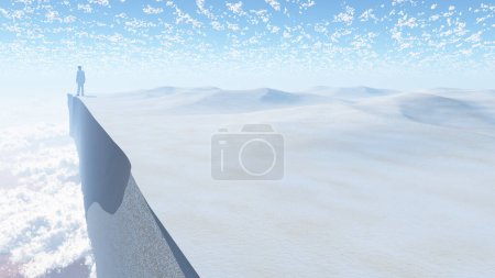 Photo for Desert cliff, conceptual abstract illustration - Royalty Free Image
