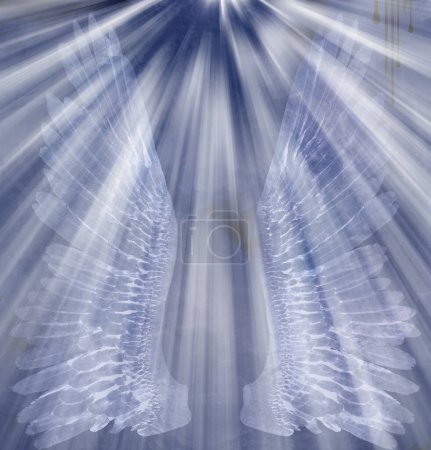 Téléchargez les photos : Ailes d'ange, illustration abstraite conceptuelle - en image libre de droit