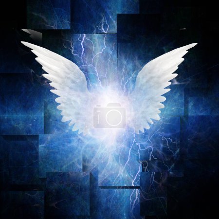Photo for Angel Winged Abstract, colorful picture - Royalty Free Image