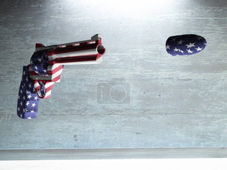 Téléchargez les photos : USA Pistolet, image colorée - en image libre de droit