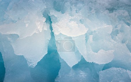 Photo for Abstract creative backdrop. Ice texture closeup - Royalty Free Image