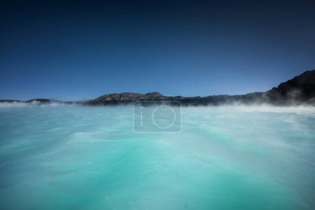 Foto de Laguna Azul Islandia vista panorámica - Imagen libre de derechos