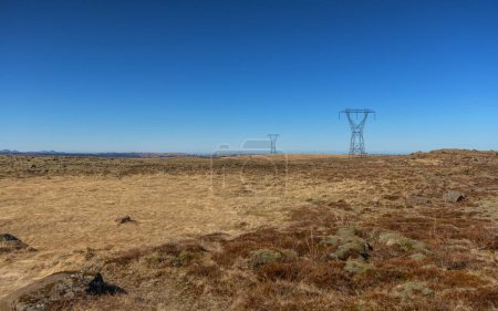Photo for Large pylons near Reykjavik - Royalty Free Image