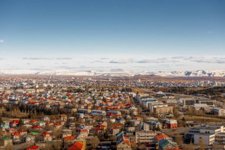 Foto de Reikiavik desde arriba, Islandia - Imagen libre de derechos