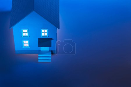 Foto de Modelo iluminado casa vista de cerca - Imagen libre de derechos