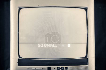 Foto de Televisión con tubo catódico antiguo - Imagen libre de derechos