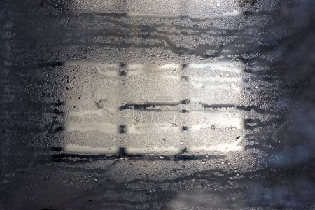 Photo for Condensation on glass close-up view - Royalty Free Image