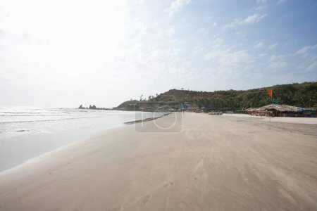 Foto de Hermosa playa de Anjuna en Goa, India - Imagen libre de derechos