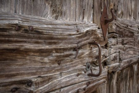 Foto de Viejas puertas de madera, de cerca - Imagen libre de derechos