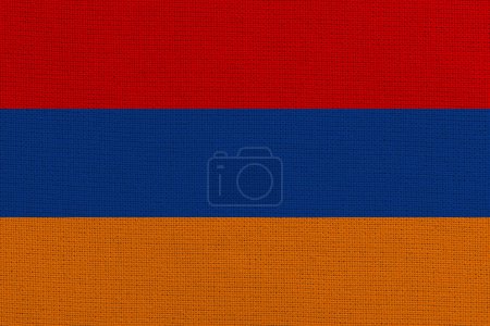 Foto de Armenia tela bandera fondo textura - Imagen libre de derechos