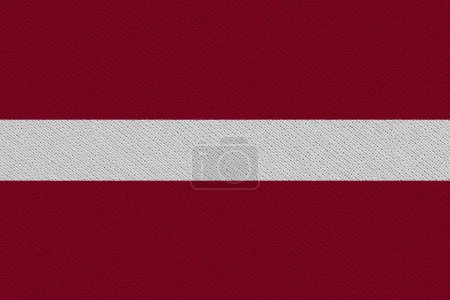 Foto de Letonia tela bandera fondo textura - Imagen libre de derechos