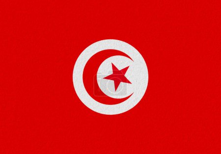 Téléchargez les photos : Tunisie papier drapeau fond texture - en image libre de droit