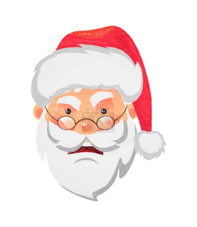 Foto de Santa Claus icono de fondo festivo - Imagen libre de derechos