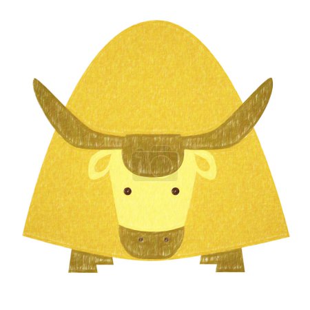 Téléchargez les photos : Animaux ensemble - yak, image colorée - en image libre de droit