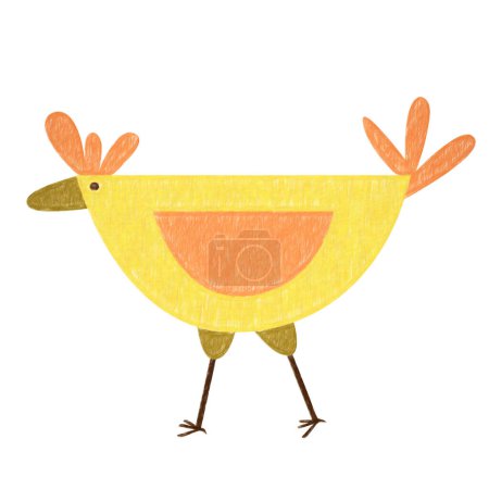 Téléchargez les photos : Set animaux - poulet, illustration colorée - en image libre de droit