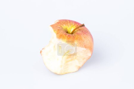 Photo for Bitten apple over white - Royalty Free Image