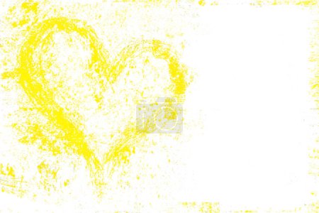 Photo for Yellow heart, colorful picture - Royalty Free Image