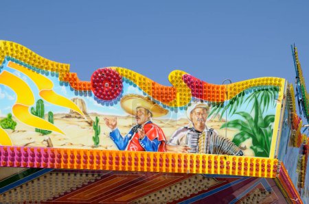 Photo for Fairground ride close-up shot at theme park - Royalty Free Image